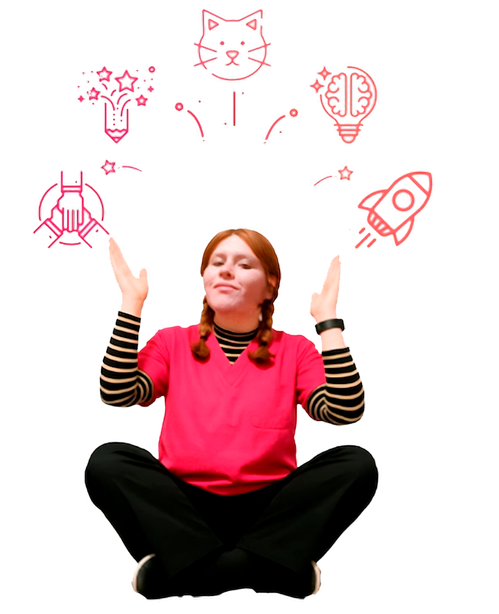 Camila Marinao, terapeuta ocupacional en su consulta